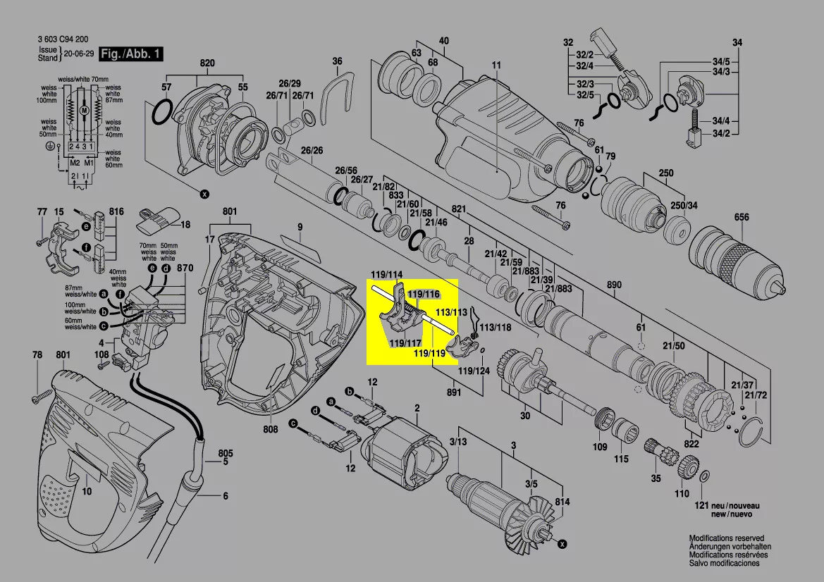 Tige guide réf. 1 613 023 002 Bosch